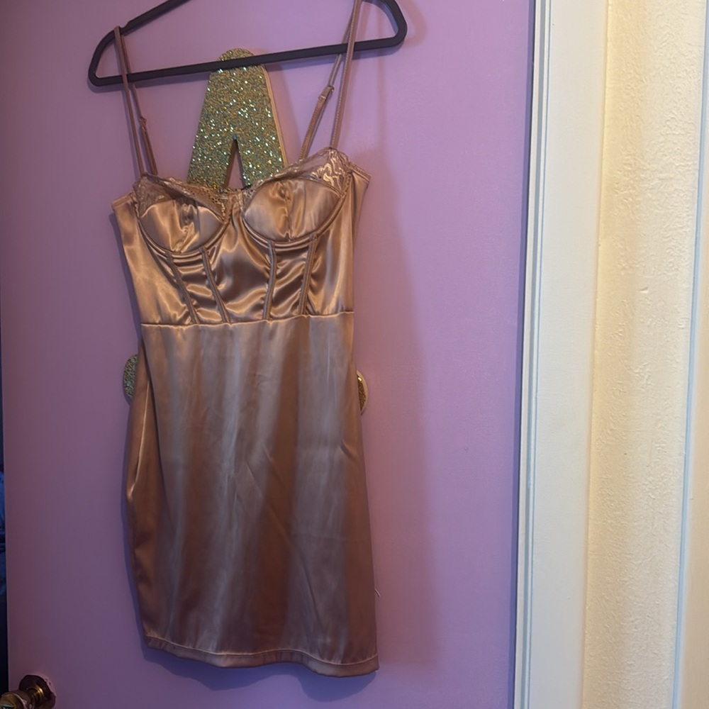 Bodycon. Mini. Boudoir Style Dress.